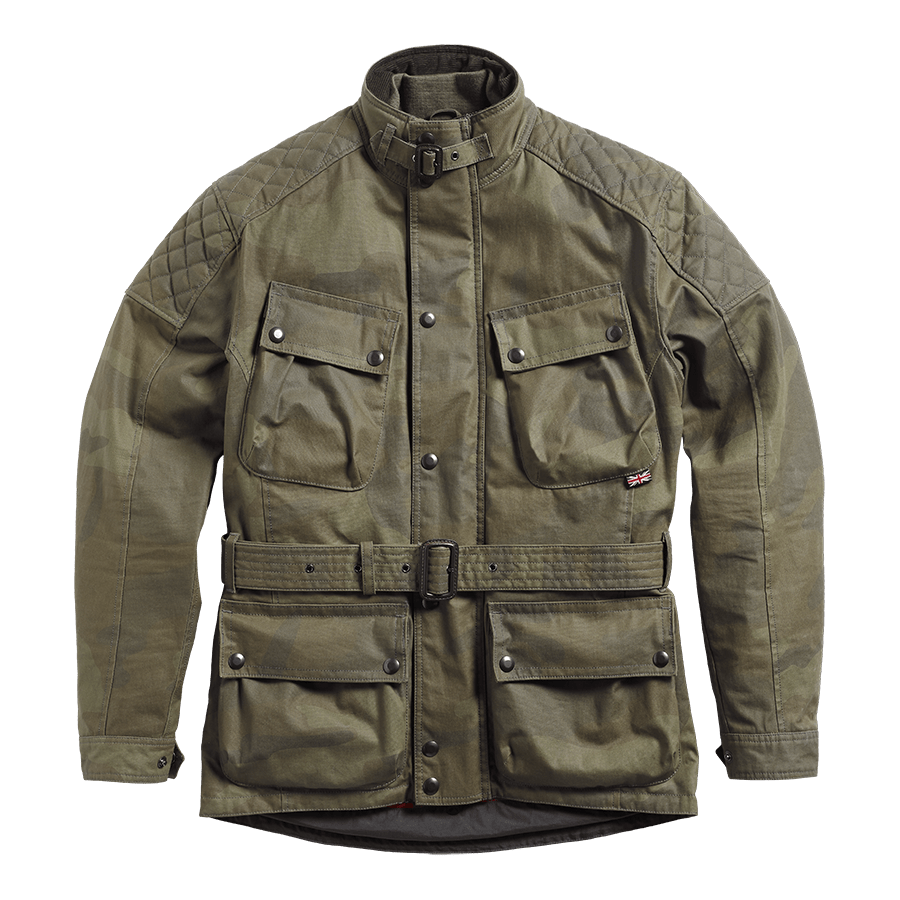 Garstang Waxed Camo Khaki Jacket Triumph Heritage